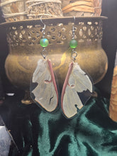 Load image into Gallery viewer, Luna Moth ~ Actias luna Earrings