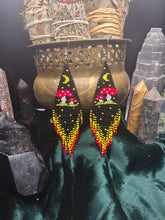 Load image into Gallery viewer, Mushroom whimsical earrings
