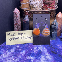Load image into Gallery viewer, Red Lacewing Earrings
