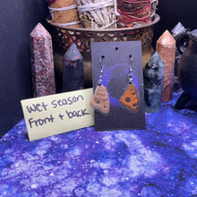 Load image into Gallery viewer, The Peacock Pansy Earrings
