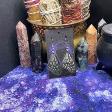 Load image into Gallery viewer, Red Ringed Skirt Earrings
