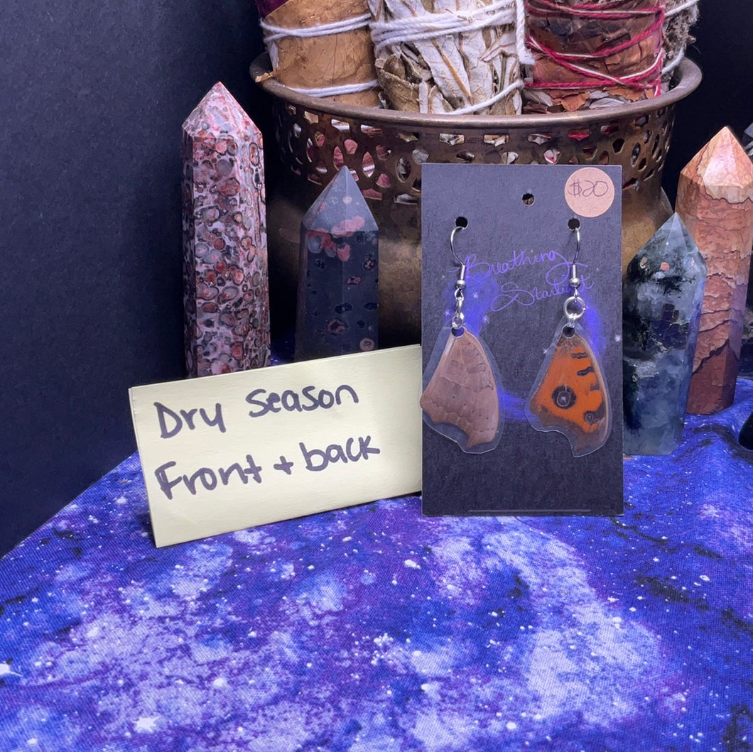 The Peacock Pansy Earrings