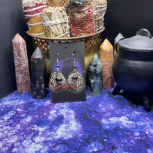 Load image into Gallery viewer, Red Ringed Skirt Earrings
